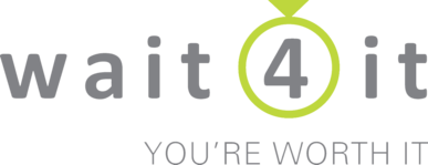 wait 4 it logo with a ring around the 4